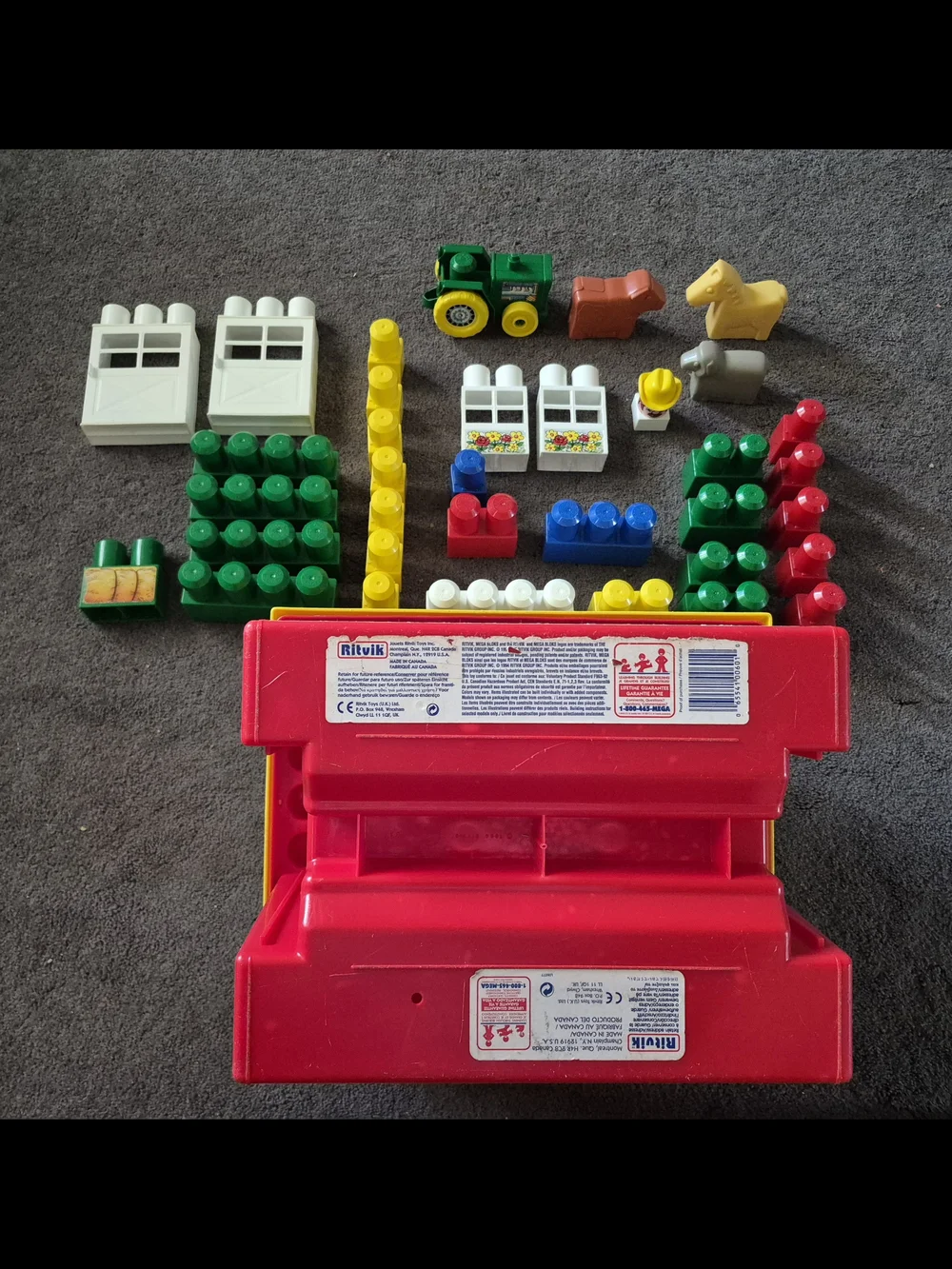 VTG Lil' Farmer Play Set - From 1994 Mega Bloks PLEASE READ POST